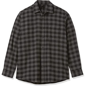 <b>Mens</b> Warm <b>Flannel</b> Plaid <b>Shirt</b> Brushed Cotton Long Sleeve Casual Button <b>Shirt</b> Soft Comfortable Breathable Regular Fit - Product Image 1
