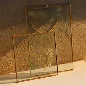 Cadre photo suspendu en verre et métal pour décoration murale, avec verre sur 2 côtés, cadres décoratifs personnalisés - Product Image 4