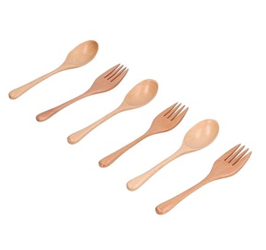 Ensemble de fourchettes en bois au design simple pour desserts et salades - Écologique et économique pour les mariages, les fêtes et les dîners - Product Image 6