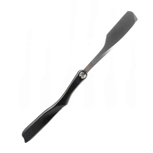 Rasoir pliant professionnel à lame en acier inoxydable, manche en plastique, lame unique, réutilisable, outil de toilettage personnel, outil de beauté - Product Image 3