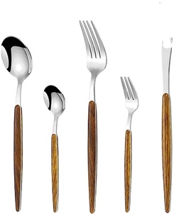 4 Pieces Tea / <b>Coffee</b> <b>Spoon</b> Set Stainless Steel & Agate Joint with Handle Kitchenware & Table Top Kitchen Cutlery - Product Image 4