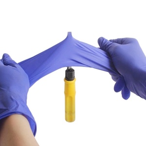 Wholesale Blue Nitrile Disposable Gloves <b>Powder</b> Free Medical Examination Gloves - Product Image 3