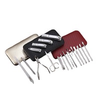 Meilleures ventes 2024 - Trousse de soin des ongles professionnelle en acier inoxydable - Kit de voyage - 18 pièces - Ensemble de manucure et pédicure