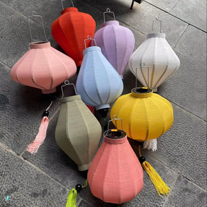 Silk Lanterns Bamboo Silk Lanterns Hanging Lights For Mid Autumn Festival Decor Vietnam Silk Lanterns Outdoor - Product Image 5