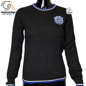 Zeta Phi Beta Manufacturer OEM ODM Custom Women Classical Sorority Color Block <b>Cardigan</b> <b>Sweater</b> - Product Image 6