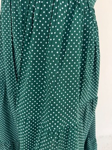 Green Polka Dot Sleeveless A-Line Maxi Dress Square Neck Cotton Casual <b>Summer</b> Wear Open Back <b>Summer</b> Vacation Beach Dress - Product Image 3