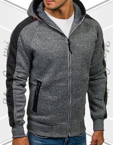 Sweat-shirt à capuche zippé pour homme, veste en polaire confortable pour l'entraînement, le jogging et le style décontracté - Product Image 1