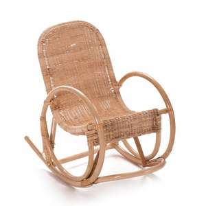 Fauteuil à bascule en rotin de petite taille pour tout-petits, chaise à bascule naturelle pour enfants, chaises à bascule en bois - Product Image 5