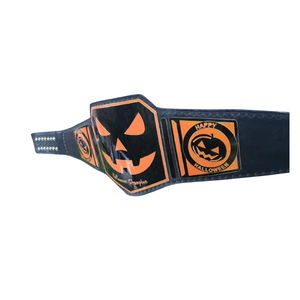 Happy Halloween Pumpkin Champion Belt Spooky Wrestling Title Belt Limited Edition Custom Design - Product Image 6