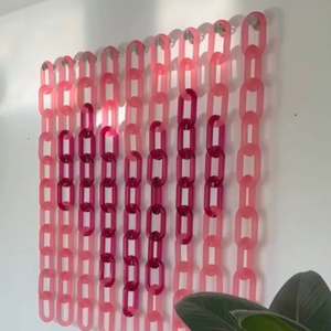 Cadena de Eslabones de Resina de Alta Calidad para Colgar en la Pared, Decoración de Pared Acrílica Hecha a Mano de Lujo para Salas de Estar Modernas - Product Image 1
