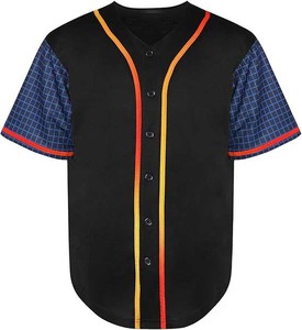 Maillot de baseball personnalisé imprimé par sublimation, manches courtes, uniforme d'équipe, tenue de performance professionnelle, tendance USA Europe - Product Image 3