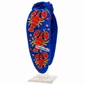 ที่คาดผมแบบถักลายกุ้งมังกรแถบคาดผมออกแบบโดยดีไซเนอร์จำนวนมากสำหรับร้านบูติก - Product Image 1