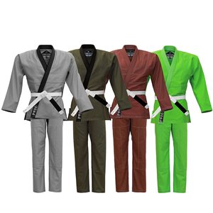 bjj suit jiu jitsu uniform custom design cotton fabric pearl weave breathable lightweight durable training gi for men women - Product Image 1