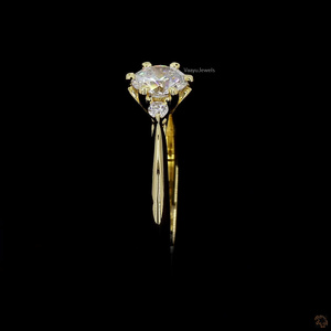Luxury IGI Certified Lab Grown Diamond <b>Solitaire</b> <b>Ring</b> | Round Brilliant Cut |10K,14K,18K Solid Gold & 925 <b>Silver</b> Wedding Jewelry - Product Image 4