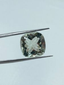 Piedra preciosa de amatista natural de alta calidad, suelta, 18.76 quilates, corte cojín de 14 mm, color verde, para la fabricación de joyas. R.K. GEMS & JEWELLERY - Product Image 4