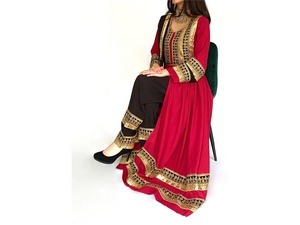 Robes Kuchi afghanes Robe kuchi vintage ethnique tribale, robes de fête Kuchi afghanes/pakistanaises à couleurs vives - Product Image 4