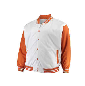 Chaqueta Universitaria de Béisbol para Hombre, Estilo Letterman, Color Claro, a la Moda, Estilo Urbano, Manga Larga, Cuello Acanalado, Chaqueta de Invierno - Product Image 2