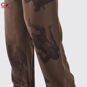 Customizable 100% Cotton Lightweight Breathable Comfortable Quick Dry <b>Men's</b> Casual <b>Baggy</b> Street Wear <b>Trousers</b> Elastic Mid - Product Image 4