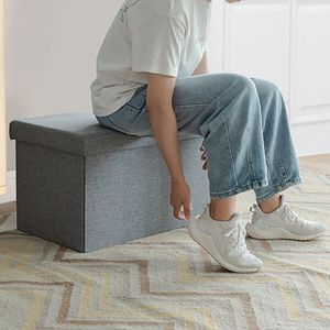 30 Inch Foldable <b>Storage</b> Ottoman <b>with</b> Lift-Top Feature for <b>Stools</b> & Ottomans <b>Storage</b> - Product Image 3