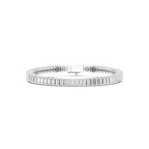 Bracelet en diamant cultivé en laboratoire étincelant en or, bijoux fins élégants, accessoire de mode de créateur pour femmes - Product Image 3
