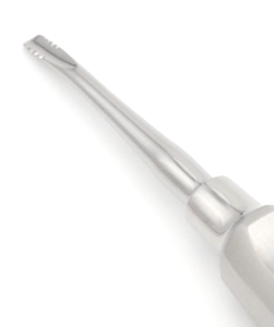Lindo-Levien Elevador de Raíces Curvo 4mm 15.5cm con Dientes Finos, Instrumento de Extracción Dental con Mango Hueco de Acero Inoxidable Quirúrgico - Product Image 2