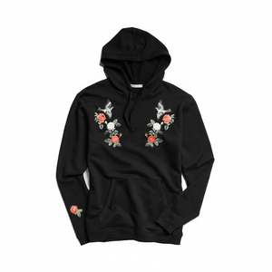 เสื้อฮู้ดดี้ผู้ชายปักลาย OEM ระบายอากาศได้ดี สวมใส่สบาย ผ้าฝ้าย 100% ทรงโอเวอร์ไซส์ สไตล์สตรีทแวร์ MOQ ต่ำ ราคาขายส่ง - Product Image 6