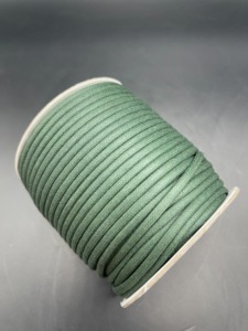 Wax <b>White</b> Braided Drawcord Rope Coil 8 Strand Polyester High Tenacity for Bags - Product Image 2