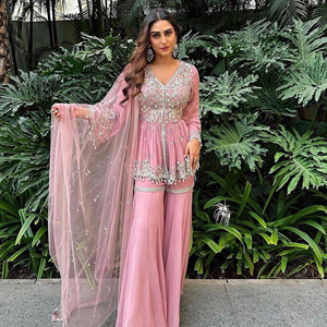 white christmas dresses Embroidered Kurta main image 1