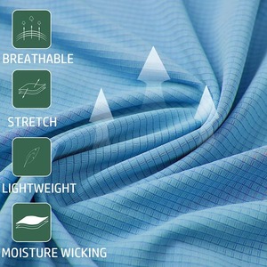 Chemise à manches longues pour homme, couleur unie, tricot en coton respirant, coupe décontractée, chemises de golf, technologie OPTI-Dri, protection solaire - Product Image 6