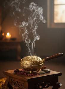 Brûleur d'encens en alliage de zinc bronze Dragon Nuage Zen, pour cérémonie du thé, bois de santal, rétro créatif, support d'encens d'intérieur - Product Image 4