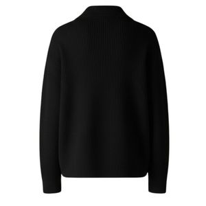 Chaqueta de punto acanalado extragrande con cremallera para hombre, chaqueta informal con cremallera, cómoda chaqueta bomber de punto para hombre, elegante chaqueta para exteriores - Product Image 2