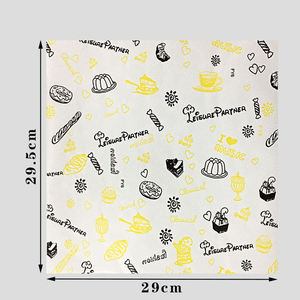 Recyclable Custom Logo Tray Liner Paper Greaseproof Burger Bread & Cookie Food Wrapping <b>Sheets</b> - Product Image 5