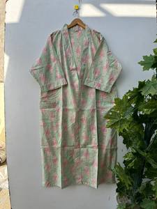 ชุดคลุมกิโมโนผ้าฝ้ายลายพิมพ์นก สไตล์โบฮีเมียน ชุดลำลองสำหรับเพื่อนเจ้าสาว - Product Image 2