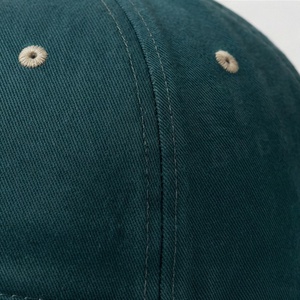 Casquette de baseball unisexe 6 panneaux en sergé de coton couleur unie, ajustée, taille adulte 58-60CM - Product Image 5