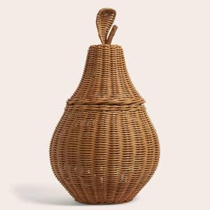 Panier de rangement en rotin de qualité supérieure pour enfants, idéal pour organiser les jouets et décorer la chambre d'enfant. - Product Image 5