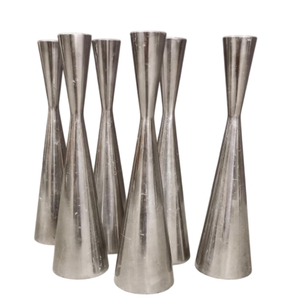 Modern Luxury <b>Silver</b> Metal <b>Candlestick</b> Holder Set For Taper Candles Elegant Wedding Table Centerpiece & Christmas Home Decor - Product Image 3