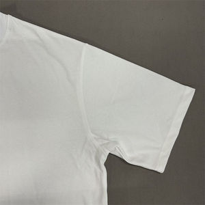 Camiseta Blanca Oversize para Hombre, Lisa, de Manga Corta, Cuello Redondo, Corte Holgado, Informal, de Verano, Mezcla de Algodón Suave, Estilo Minimalista Urbano - Product Image 6