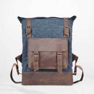 Newest Design Unisex Waterproof Canvas Sports <b>Backpack</b> Arcuate Shoulder Strap Zipper <b>Lightweight</b> Multi-functional Professional - Product Image 1