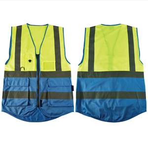 OEM Clothing Wholesale <b>Hi</b>-Vis Safety Vest Reflective Polyester Workwear for Security <b>Running</b> Safety Vest - Product Image 6
