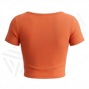 Camisetas Cortas para Mujer, Estilo Urbano, Manga Corta, Personalizadas, 100% Algodón Premium, Ropa Casual Moderna - Product Image 2