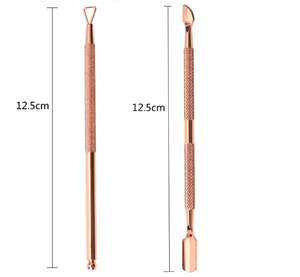 Empujador de Cutículas Desechable de Acero Inoxidable para Manicura y Pedicura con Función de Empujar y Remover Piel Muerta ANAAIF - Product Image 6