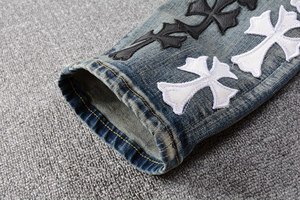 Jean en denim pour homme, taille personnalisée, logo, tissu à séchage rapide, nouvelle tendance, vêtement décontracté, prix de gros OEM 2026 - Product Image 6