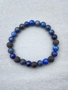 Opal Beaded 14K Gold Plated <b>Stretch</b> Bracelet for Women & Men-Yoga Meditation Gift - Product Image 4