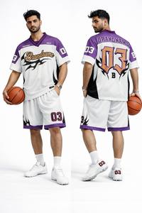 Nuevo Diseño de Uniforme de Fútbol Americano, Jersey Personalizable de Manga Corta, Transpirable y que Absorbe la Humedad - Product Image 1