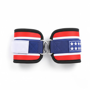 Correas de tobillo ajustables cómodas y resistentes para ejercicios de piernas de levantamiento de pesas Equipo de fitness unisex con material de neopreno - Product Image 5