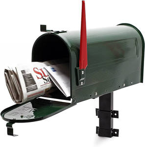 Boîte aux lettres extérieure intelligente en acier inoxydable et aluminium moulé, motif Art Déco classique de Noël, fabrication OEM, vente en gros, Vietnam - Product Image 1