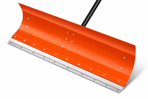 Pousse-neige robuste de 50 pouces avec roues, poignée télescopique réglable en D, grande pelle à neige orange pour allée ODGWTO004 - Product Image 4