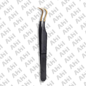 Pinzas de Acero Inoxidable Duraderas para Extensión de Pestañas, Agarre Perfecto, Punta Dentada, Longitud de 125-150 mm, Logotipo Personalizado para Salones de Belleza - Product Image 2