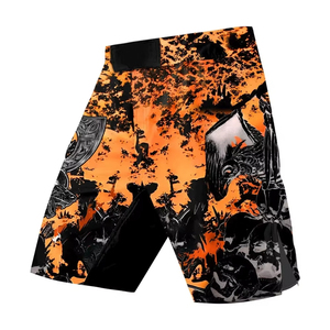 Shorts MMA multicolores personnalisés avec logo, impression par sublimation - Product Image 1