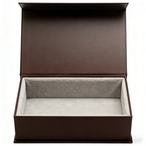 Boîte cadeau magnétique en carton rigide en forme de livre noir avec logo personnalisé, gaufrage, laminage mat, doublure en satin, revêtement UV, recyclable - Product Image 1